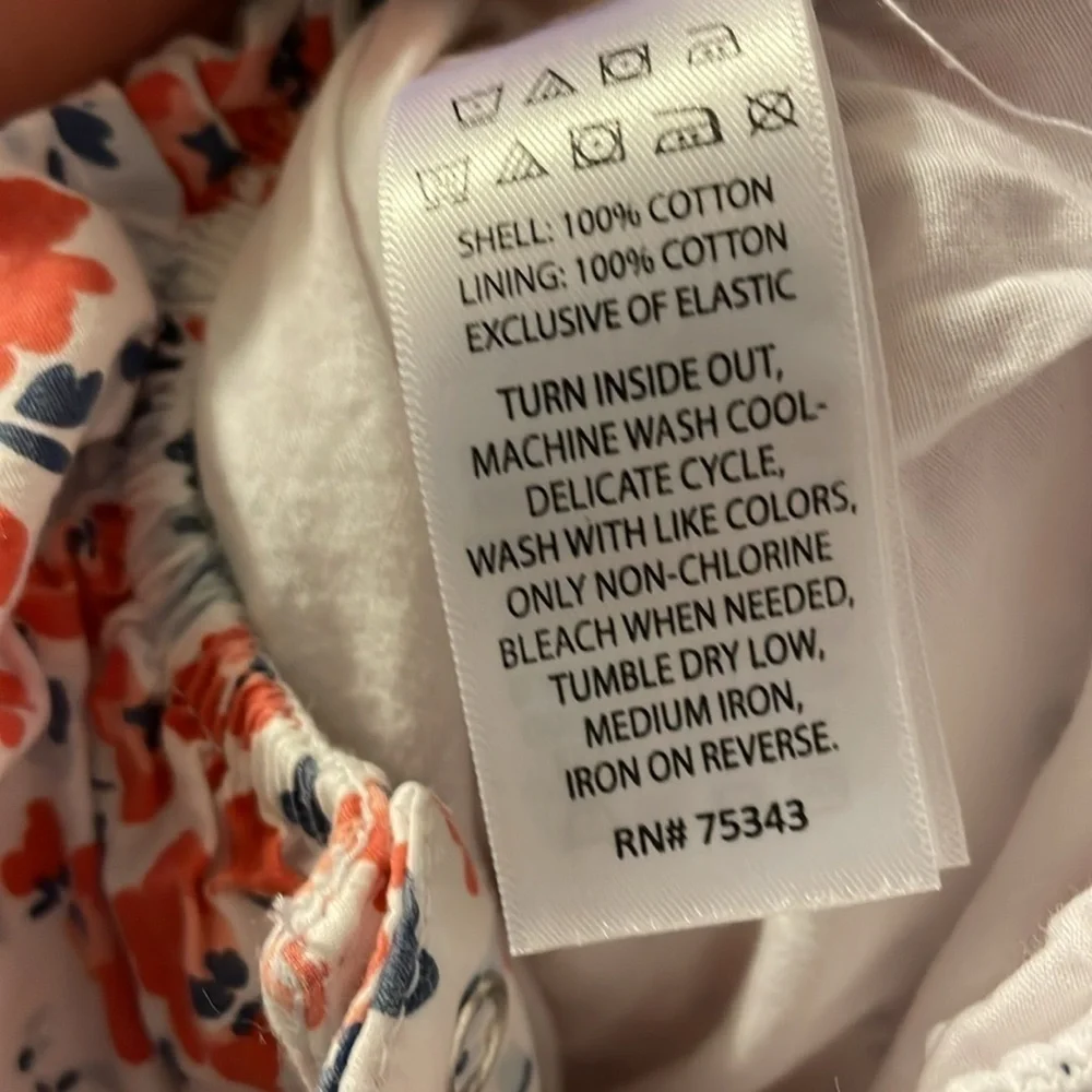 Tommy Bahama Floral Smocked Top Onesie Bodysuit Sleeveless size 18 months